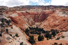 Canyon through the Navajo sandstone, along the Frying Pan Trail