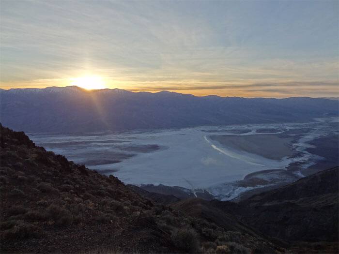 Sunset at Dante's View.  Death Valley National Park