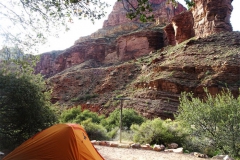 Camping at the bottom of Grand Canyon.  Cottonwood Campground.  Grand Canyon National Park