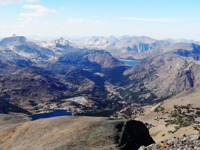 Views from the summit.  Mt. Dana.   Elevation: 13,061ft.  Yosemite National Park
