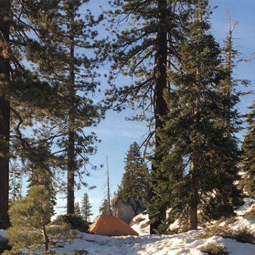 Snow-camping in Yosemite