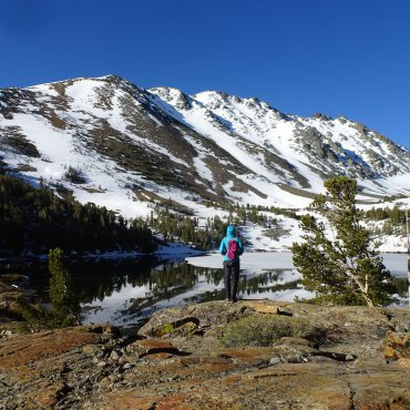Olya On the Trail - Virginia Lake