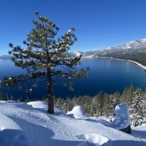 Monkey Rock in Winter